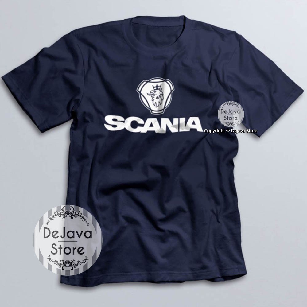 Kaos Bismania Scania Logo, Baju Bis Community, Pakaian Bus Shd Bmc Setra, Tshirt Distro | 380-NAVY