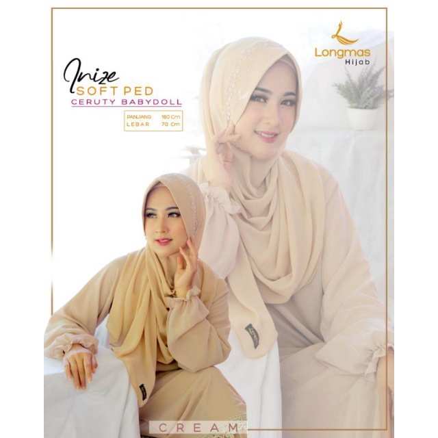 pasmina softped warna cream