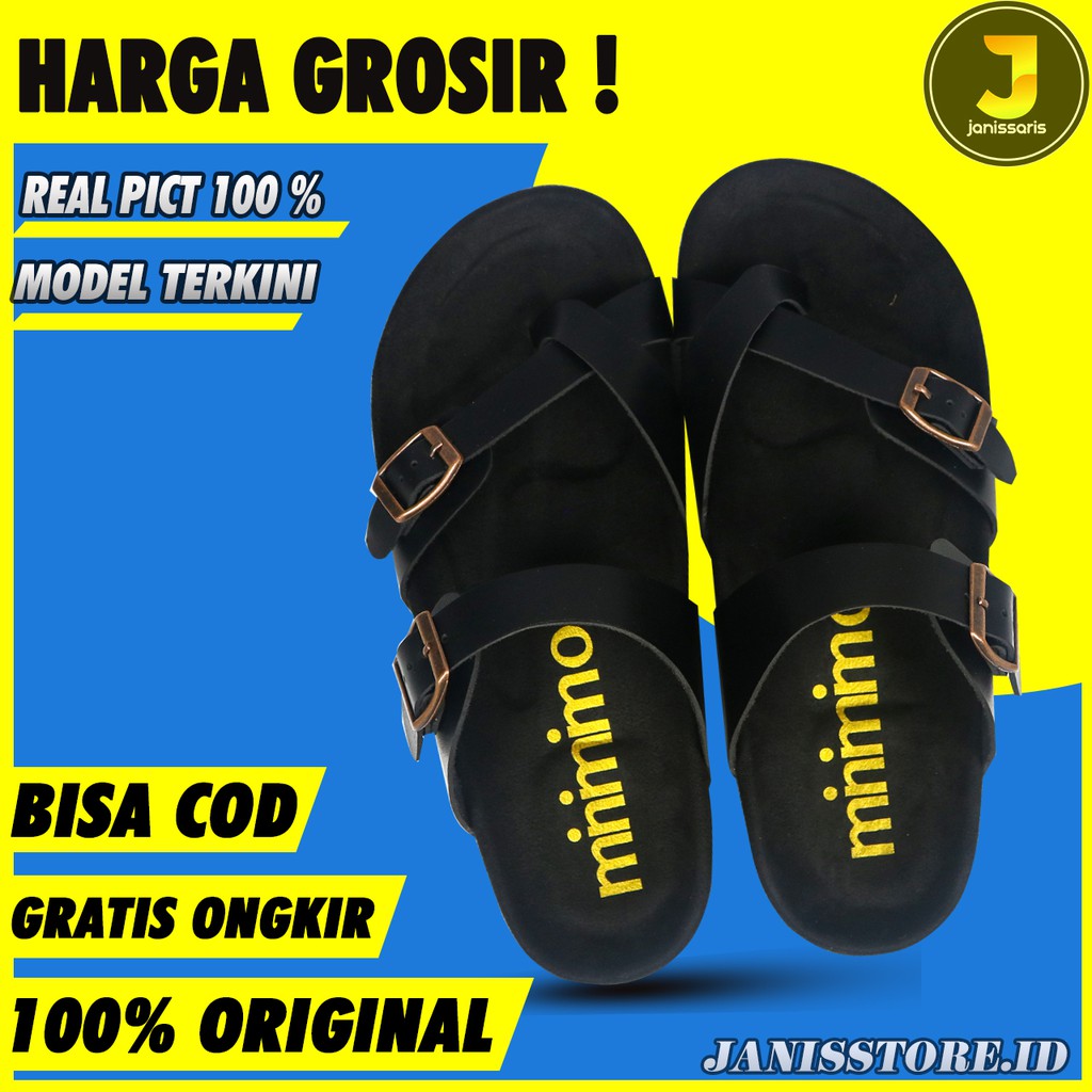 SANDAL PRIA DEWASA TERBARU 2021 SANDAL LEBARAN SANDAL SLOP SANDAL KULIT SANDAL SLIDE SANDAL KEKINIAN