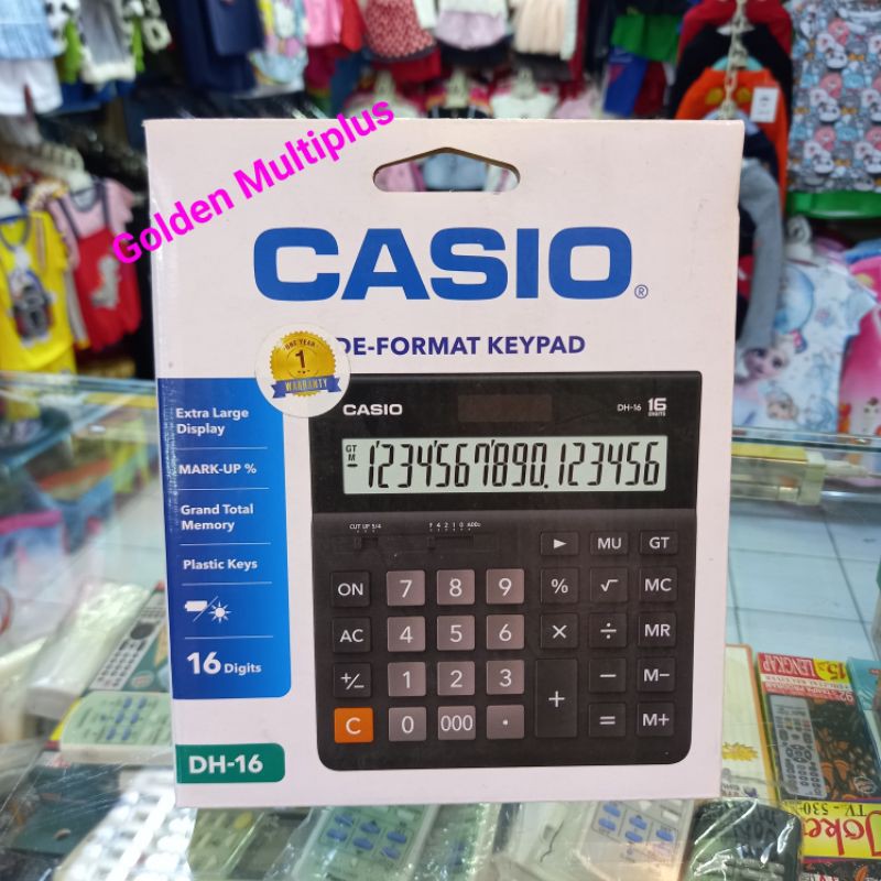 

Kalkulator Casio 16 Digit Angka Mesin Hitung Calkulator Calculator Kalculator Cesio CASIO Original