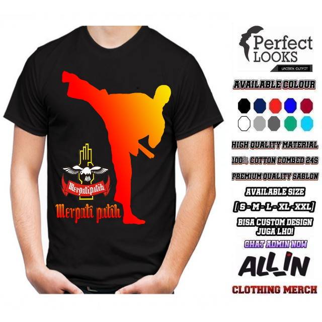 KAOS DISTRO BELA DIRI MERPATI PUTIH SILUET GERAKAN MERPATI PUTIH KAOS BELA DIRI MERPATI PUTIH