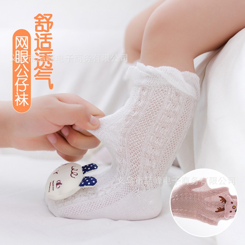 KAOS KAKI ANAK KAOS KAKI BAYI LUCU BONEKA 3D JARING 0-12 bulan