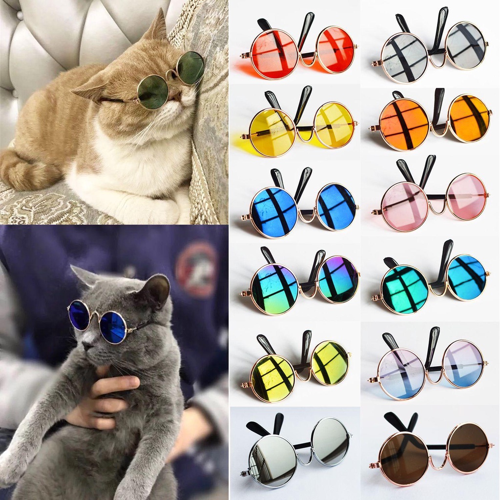 Kacamata Kucing SOLIGHTER Foto Props Round Vintage Sunglasses