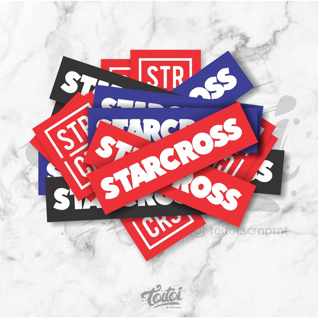 

STICKER BRAND STARCROSS, STICKER LOGO, STICKER BRAND