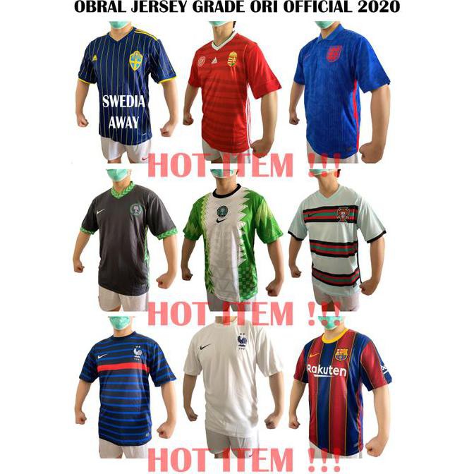 Harga Diskon Obral Jersey Go 100 3 Pcs - Swedia Away, S