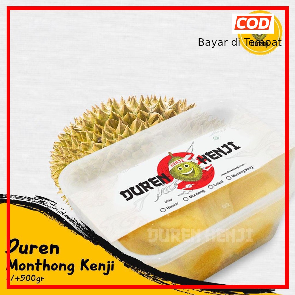 

Duren KENJI - Durian Monthong Kupas 500gr - Durian Montong Beku - Fresh & Frozen Food