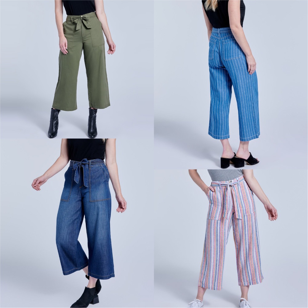 1jt++ SEVEN7 WOMEN BELTED CULLOTE LYOCELL - KULOT WANITA  JEANS LYOCELL-2