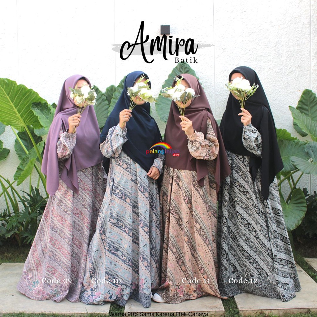Amira Dress Special Batik By Pelangi Hijab / Bahan Wolfis Motif