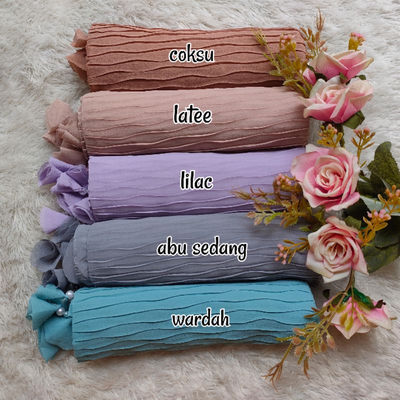 PASHMINA PLISKET GELOMBANG / PASHMINA FULL PLISKET / PASMINA PLISKET PREMIUM / PASMINA PRISKET / JILBAB PASMINA / PASHMINA CERUTY