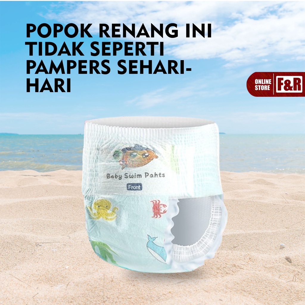 Popok Renang Bayi Anak Popok Tahan Air Popok Sekali Pakai Disposable Diapers Baby Swim Pants