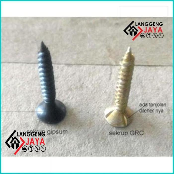 Promo Skrup Kalsi / Grc Drilling Fh Putih 8X25 Drywall Plafon-Material Langgeng-