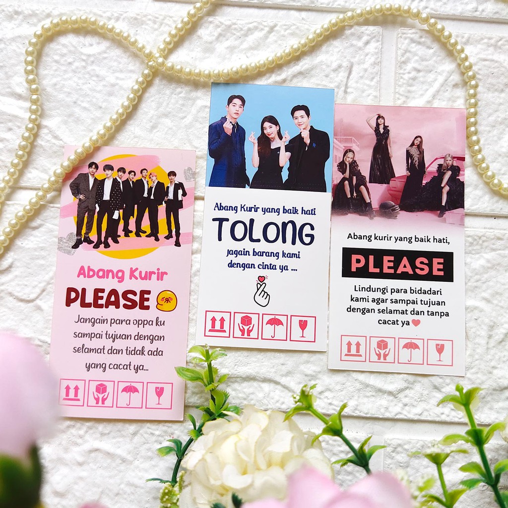 STICKER STIKER FRAGILE KOREA LUCU KOCAK READY STOK TERMURAH