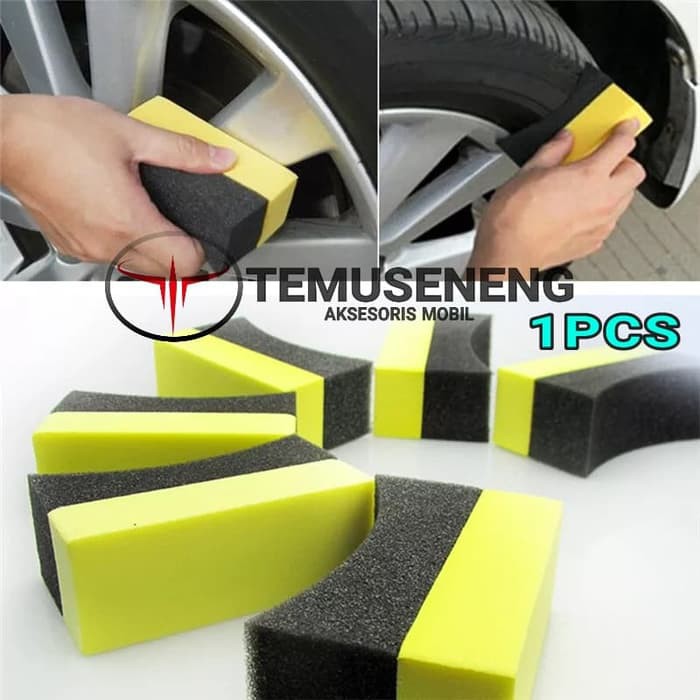 Tyre Applicator Foam Pad Aplikator Semir Ban Mobil Motor Wax Spons