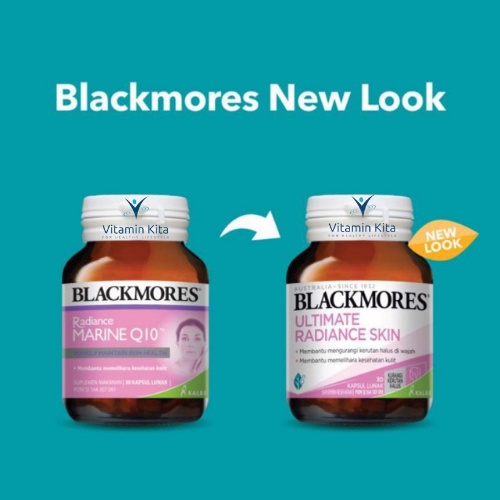 Blackmores Radiance Ultimate Marine Skin BPOM Kalbe 30 Caps | Suplemen Kesehatan Kulit Alami Dan Antioksida , Rambut , Kuku