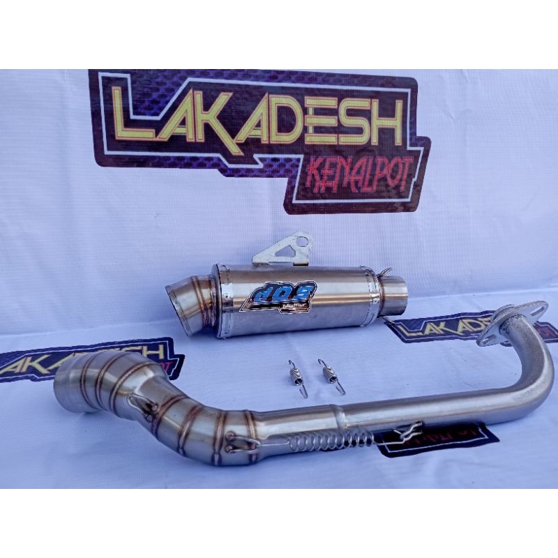 KNALPOT DOS ALL MATIC (INLET 38/50) BEAT MIO VARIO AEROX SCOOPY NMAX PCX LEXI ADV GENIO FREEGO XRIDE SPACY XEON SPIN DLL