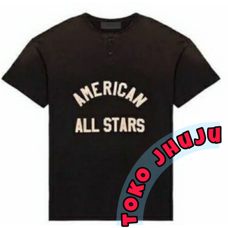 Baju Kaos Astro Cha Eun Woo style American All Stars Sablon Cream