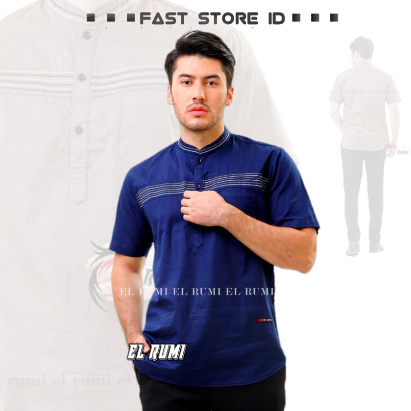 Kemeja Pendek MH - Kemko Pendek MH - Koko Pendek Exlusive - Muslim Pendek Exlusive - Koko Pendek Car