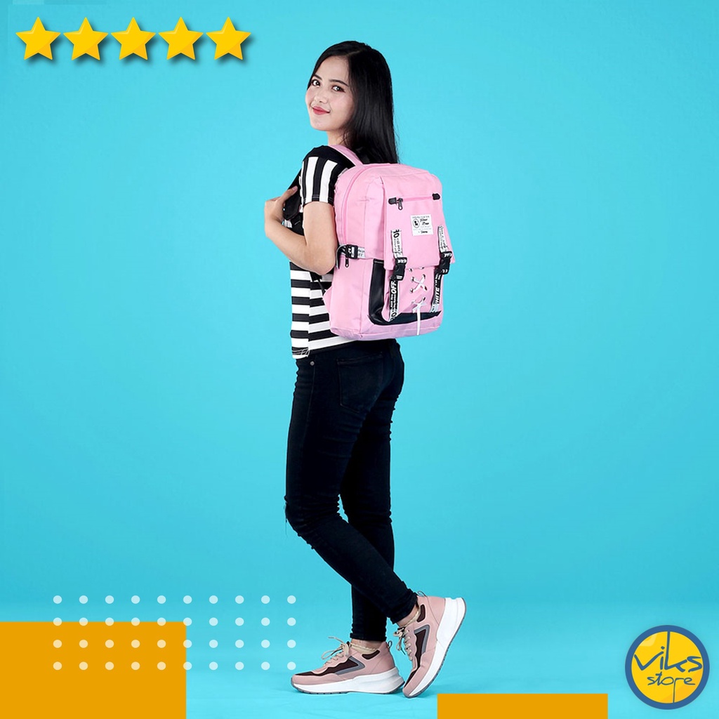 Tas Backpack Wanita Cewek Sekolah Kuliah Tas Ransel Modis Terbaru Tas Bahu Perempuan Tas Ransel Tas Punggung