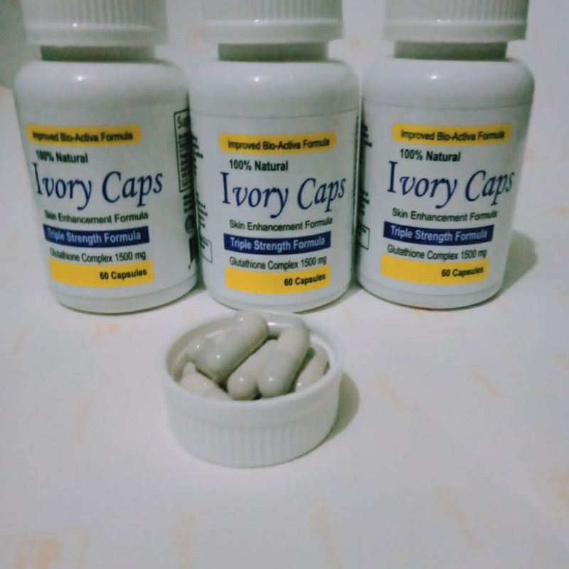 IVORY CAPS ASLI OBAT PEMUTIH BADAN / TUBUH SUPLEMEN HERBAL IVORY CAPS 100% ORIGINAL BPOM AMPUH
