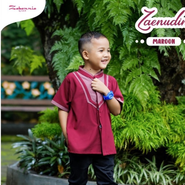 ZAENUDIN KIDS BY ZABANNIA KOKO KEMEJA BAJU BUSANA MUSLIM ANAK LAKI-LAKI LENGAN PENDEK BAHAN TORYBURC