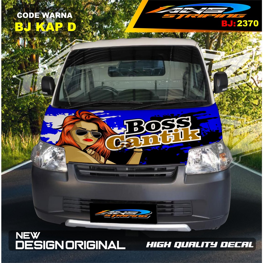 STICKER DECAL KAP KABIN DEPAN MOBIL GRANMAX PICK UP / VARIASI STIKER KABIN DEPAN PICK UP / DECAL STIKER KABIN CARRY PICK UP L300 DLL
