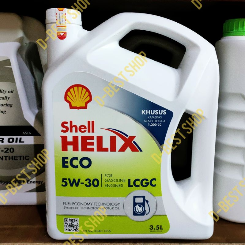 Oli Mesin Shell Helix ECO 5w-30 3.5liter AGYA,AYLA,SIGRA,CALYA