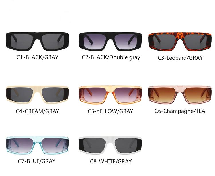 Fashion European and American square personality retro men's and women's sunglasses