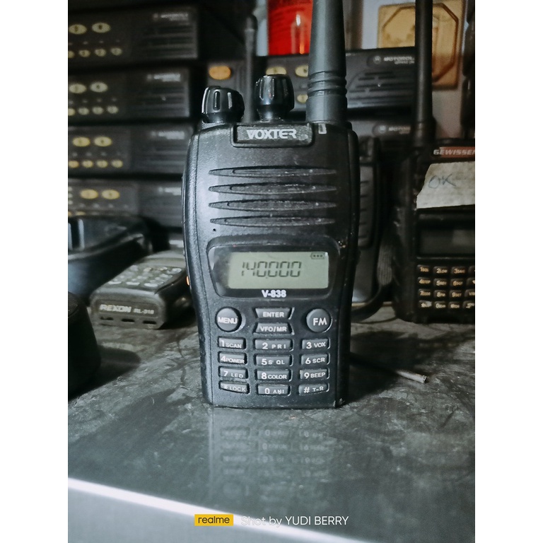 Ht Voxter V838 Mirip Weierwei VEV 3288 Kondisi Second Bagus Frekuensi VHF 136.000 sd 174.000 Mhz Ht 