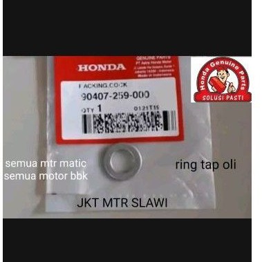 ring tap oli semua motor bebek semua motor matic ori Honda