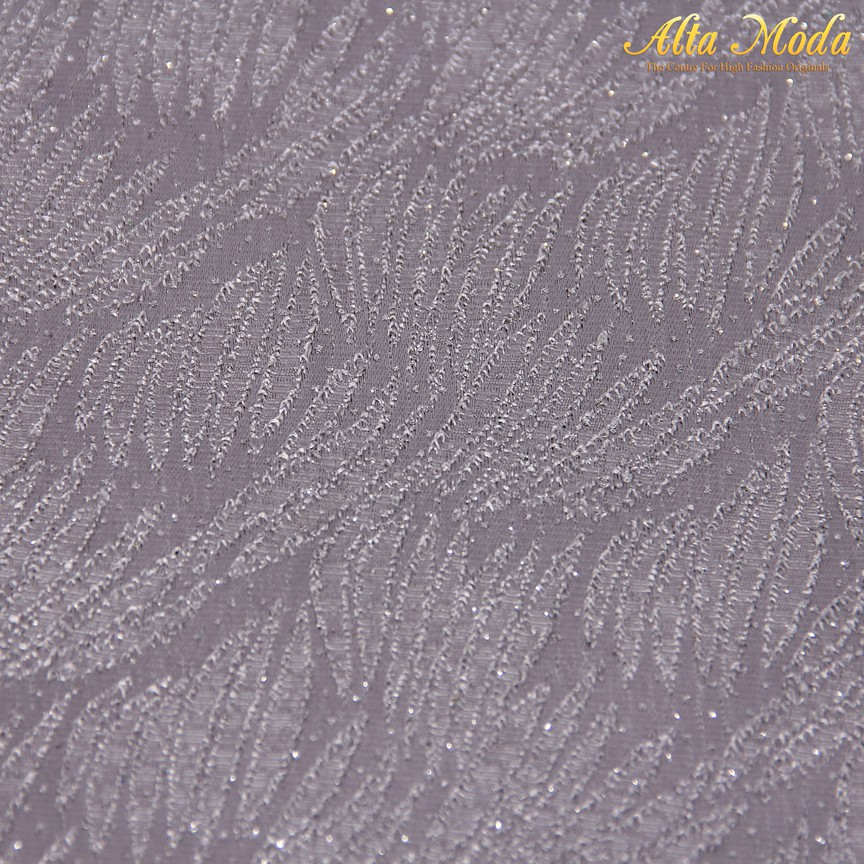 

Alta Moda Sateen Jacquard Lurex Elegant Pattern Glitter In Silver (1M)