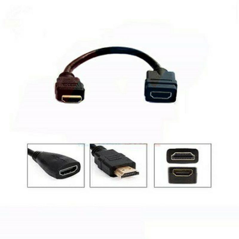 Kabel HDMI Extention Male to Female 30Cm Extender Cable 0.3M Mysunstore