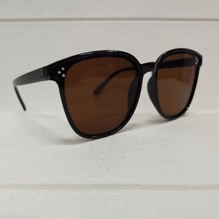 ⭐ JKTMART ⭐ Kacamata Wanita Pria Optik Anti Sunglass Dengan Fashion Sunglasses Eyewear KUV R297-HITAM COKLAT