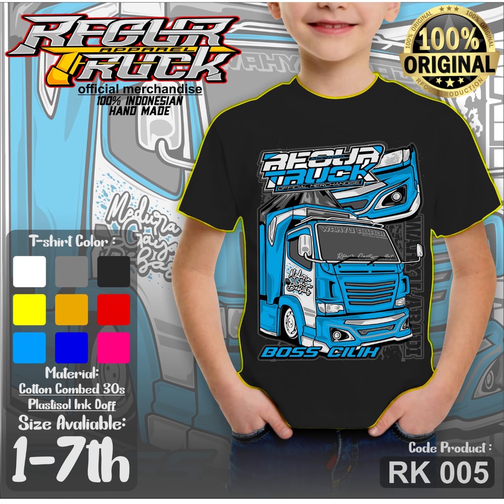 KAOS TRUK WAHYU ABADI ANAK BAJU TRUCK TRUK OLENG WAHYU ABADI KAOS ANAK GAMBAR TRUCK KAOS OLENG ANAK ANAK