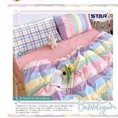 sprei dan bedcover rainbow dari star