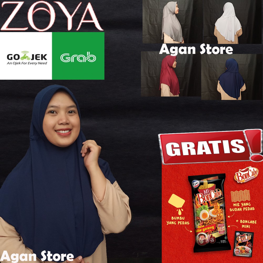 Kerudung Instan Zoya Bergo Husna Casual Hijab Instan Zoya Bergo Husna Casual Jilbab Instan Zoya-2