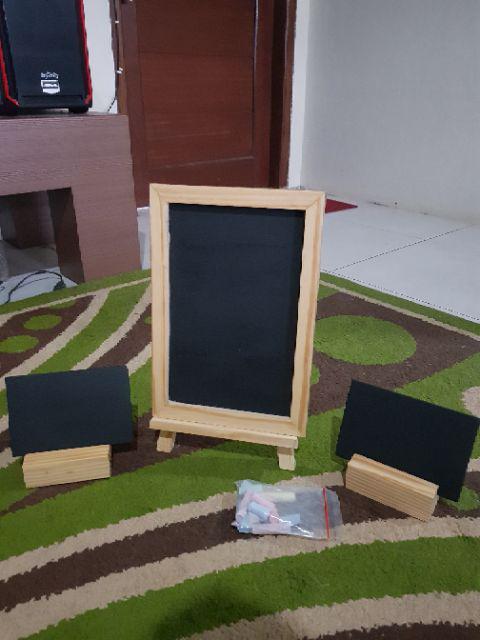 Food Taq Kayu 10x15cm Food Taq Papan Tulis Kapur Food Taq Buffet Mini Chalkboard Papan Kapur