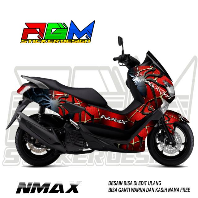 Setiker Stiker Decal nmax old Spiderman / stiker full body NMAX Spiderman