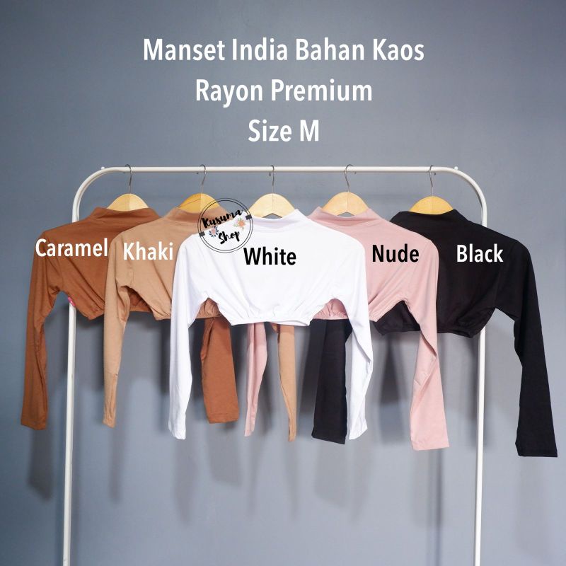 Manset India ukuran M Bahan Kaos Rayon Premium