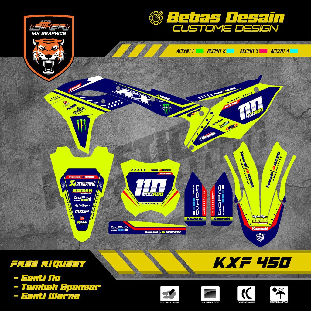 DECAL KXF 450