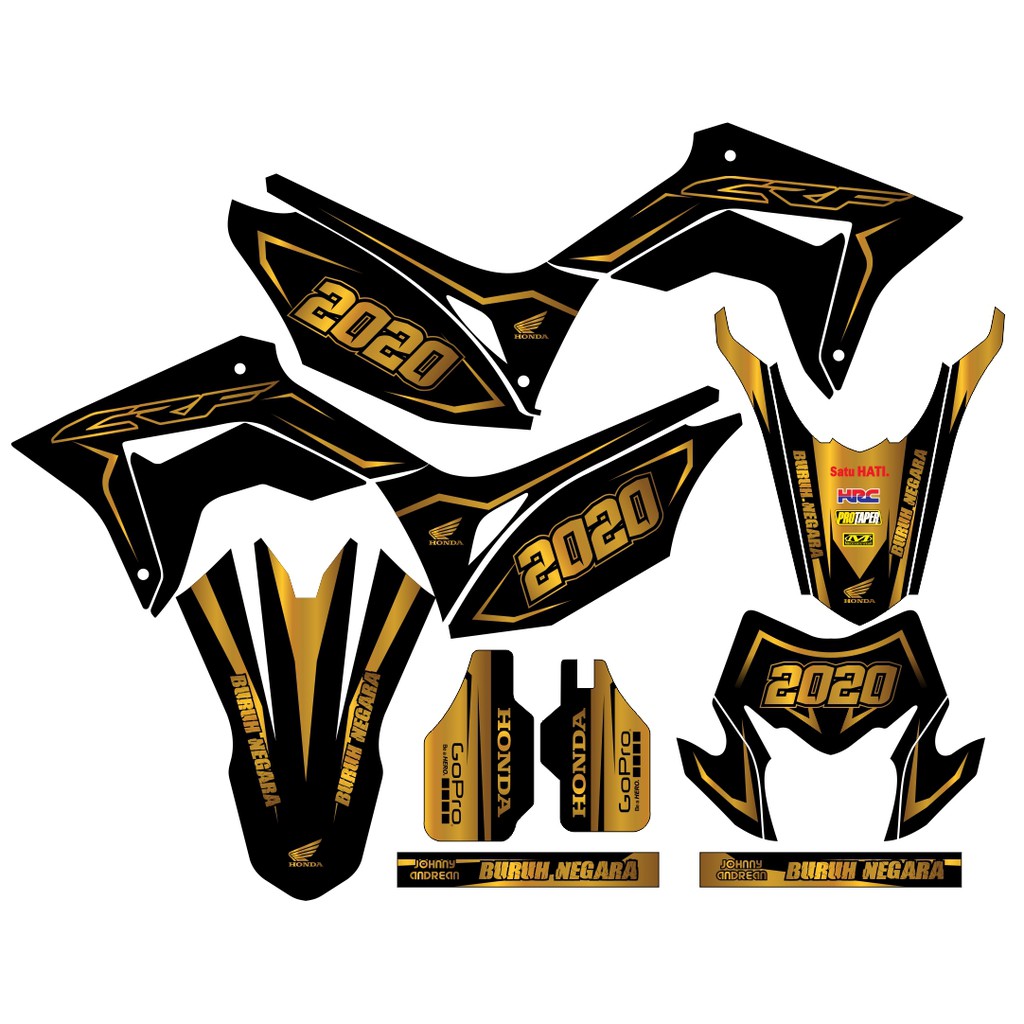 Sticker DECAL CRF 150 L Bisa Custom Stiker Honda CRF 150 L  (63)