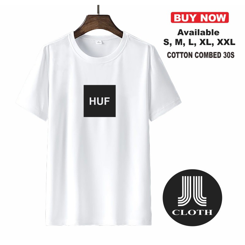 KAOS DISTRO HUF PREMIUM BLOK BASIC/ KAOS KATA BLOK SIMPEL