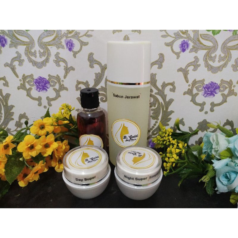 b gold skincare paket super acne (dr D skincare)