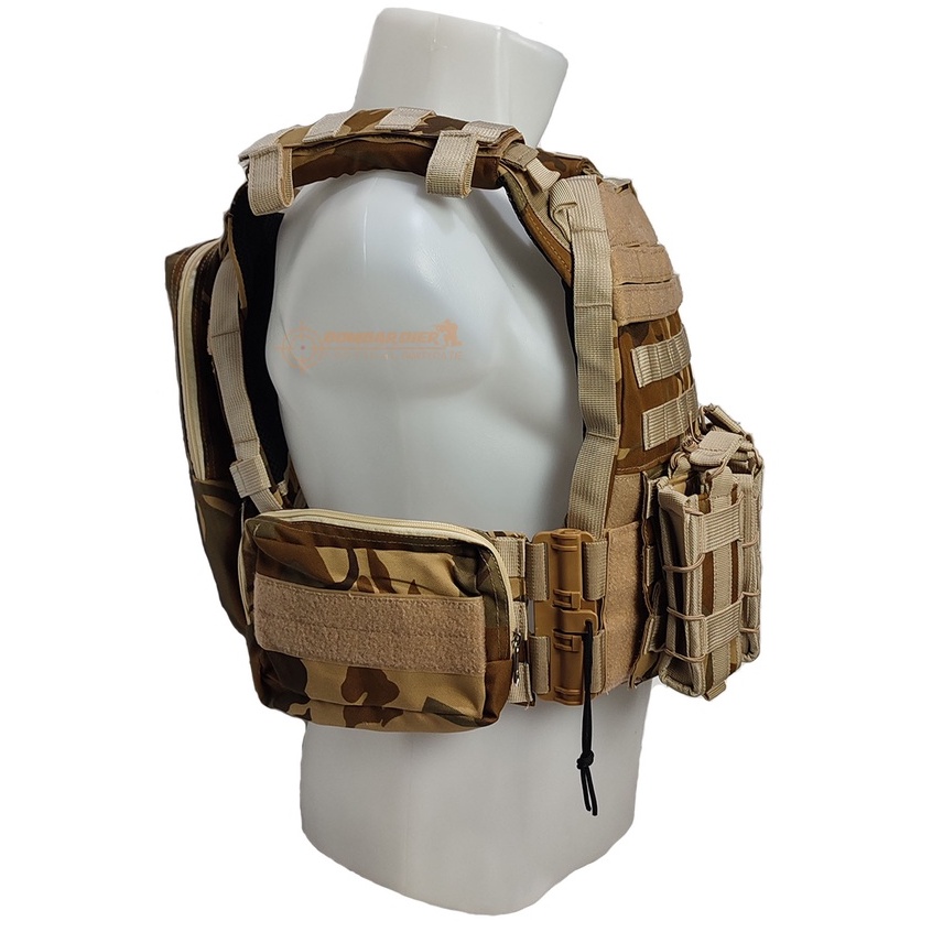 Rompi Body Vest Tactical | Body Vest Tactical | Body Vest Polisi | Rompi Pelindung Dada loreang Cream baru