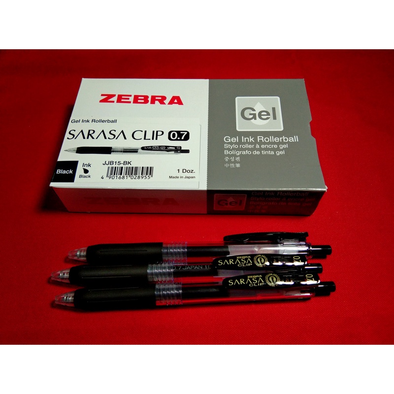 

Zebra Sarasa Clip 0.7 mm Gel Pen Hitam / Biru / Merah - 1 Pcs ( IRRA STORE )
