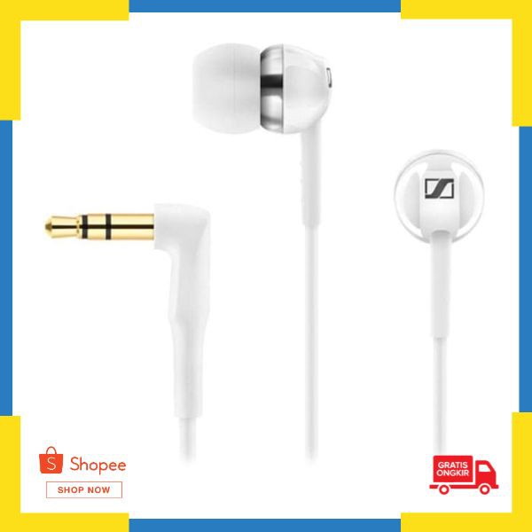 Bisa Bayar Ditempat ( COD ) Sennheiser CX 1.00 Earphone - CX1.00 White Garansi Resmi Elegan