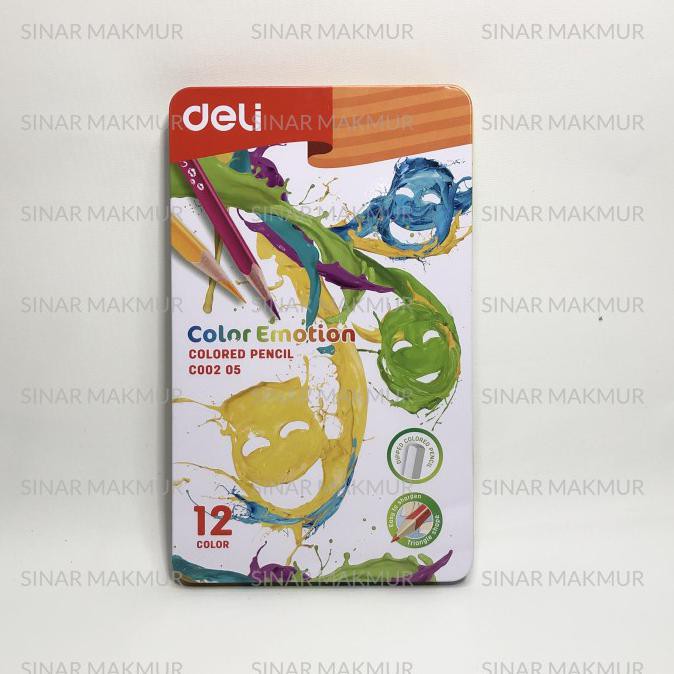 

(PERALATAN MENGGAMBAR) COLORED PENCIL 12 COLORS / PENSIL WARNA 12 WARNA DELI C00205 (SET) PROMO