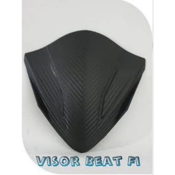 VISOR BEAT FI ESP 2014 - 2019 STATER HALUS HITAM CARBON