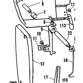 141619001 Cutter Bar Fixed Plate Mesin Jahit Brother B814 141619-001