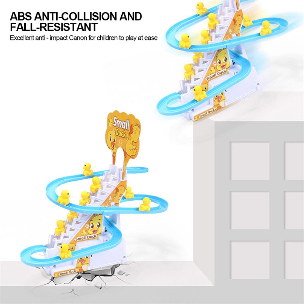 Timekey Mainan Lintasan Seluncur Bebek Kuning Elektrik Untuk Edukasi Anak C3E7