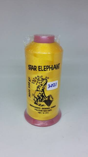 BENANG BORDIR POLYSTER 120/2(Z) MERK STAR ELEPHANT